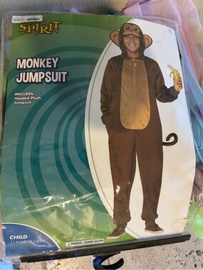 Spirit Brown and Tan Monkey Jumpsuit Costume